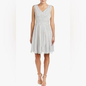 Julia Jordan White Polka Dot Dress